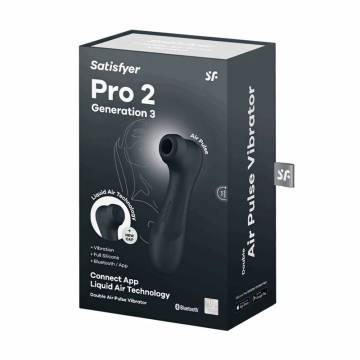 Вакуумный клиторальный стимулятор Satisfyer Pro 2 Generation 3 Liquid Air Technology темно-серый, 1 шт Вакуумный клиторальный стимулятор Satisfyer Pro 2 Generation 3 Liquid Air Technology темно-серый, 1 шт