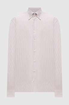 Белая рубашка в полоску