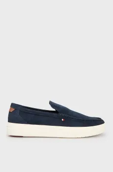 Мужские темно-синие замшевые лоферы MODERN Синий 42 Tommy Hilfiger FM0FM05354