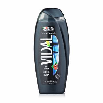 Гель для душа Vidal Энергия и спорт, мужской, 250 мл