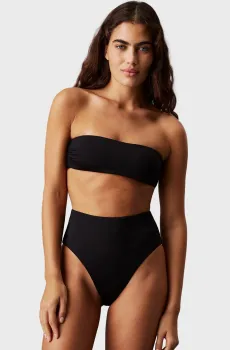 Женский черный лиф от купальника BANDEAU-RP Черный S Calvin Klein KW0KW02845