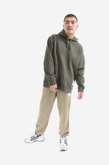 Хлопковая кофта Norse Projects Fraser Tab Series мужская цвет зелёный с капюшоном однотонная N20.1282.8098-8098 Хлопковая кофта Norse Projects Fraser Tab Series мужская цвет зелёный с капюшоном однотонная N20.1282.8098-8098
