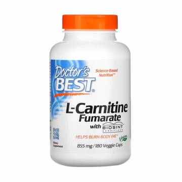 L-Карнитин Фумарат Doctors Best L-Carnitine Fumarate 855 мг, 180 веганских капсул L-Карнитин Фумарат Doctors Best L-Carnitine Fumarate 855 мг, 180 веганских капсул