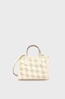 Женская белая сумка с узором CITY Белый ONESIZE Tommy Hilfiger AW0AW17500