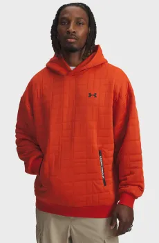 Мужское оранжевое худи UA Unstoppable Flc Txtr Top Оранжевый XL Under Armour 6003867-842