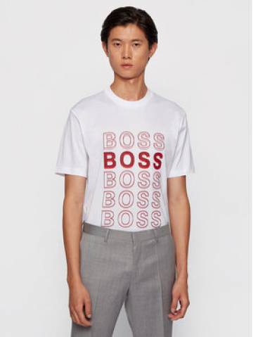 Boss Футболка Tiburt 204 50442115 Білий Regular Fit Boss Футболка Tiburt 204 50442115 Білий Regular Fit