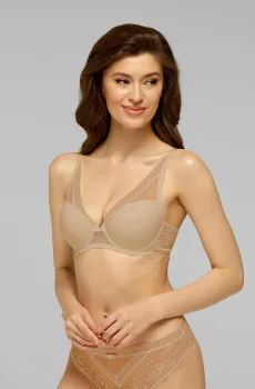 Женский бежевый бюстгальтер Бежевый 80C MARC&ANDRE W22-0912-VCH-LY