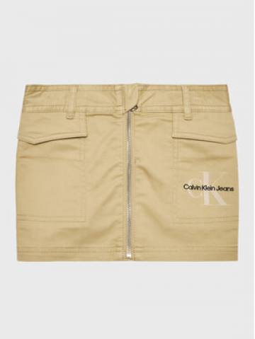 Calvin Klein Jeans Спідниця Monogram IG0IG01824 Бежевий Regular Fit Calvin Klein Jeans Спідниця Monogram IG0IG01824 Бежевий Regular Fit