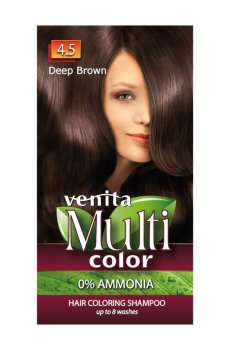 Оттеночный шампунь для волос Venita Multi Color Hair Coloring Shampoo 4.5 Deep Brown, 40 г