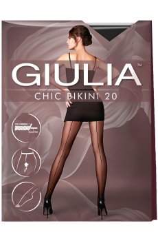 Колготки женские Giulia Chic Bikini 20 DEN, Tabaco, размер 2