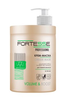 Маска для волос FORTESSE Professional Volume дополнительный объем, для тонких волос, 1 л