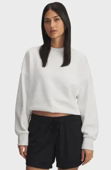 Женский светло-серый свитшот UA Rival Fleece OS Crew Серый XL Under Armour 1386463-023