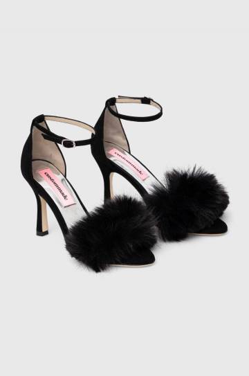 Замшевые сандалии Custommade Ashley Suede Plush цвет чёрный 000102046 Замшевые сандалии Custommade Ashley Suede Plush цвет чёрный 000102046