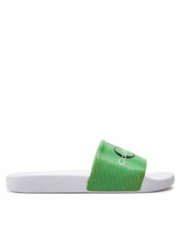 Calvin Klein Jeans Шльопанці Slide Lenticular Ml Wn YW0YW01403 Зелений Calvin Klein Jeans Шльопанці Slide Lenticular Ml Wn YW0YW01403 Зелений