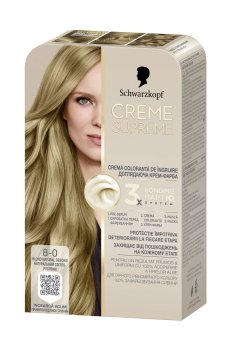 Перманентная крем-краска для волос Creme Supreme 8-0 Натуральный светло-русый, 182 мл