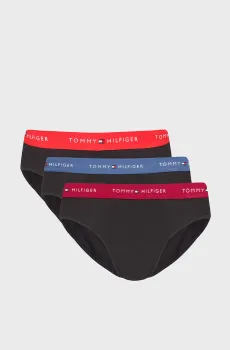 Мужские черные брифы (3 шт) Черный L Tommy Hilfiger UM0UM03876