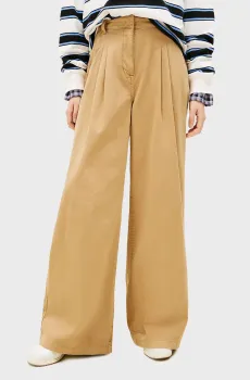 Женские бежевые брюки OVS WIDE LEG CHINO Бежевый 25-32 Tommy Jeans DW0DW22634