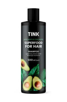 Шампунь Tink SuperFood For Hair Avocado & Collagen Shampoo Авокадо и коллаген, против перхоти, 500 мл