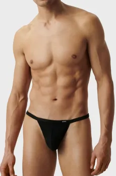 Мужские черные танга Черный XXL Atlantic MP-1587