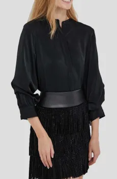 Женская черная блуза Черный XS DKNY P3GMNU80