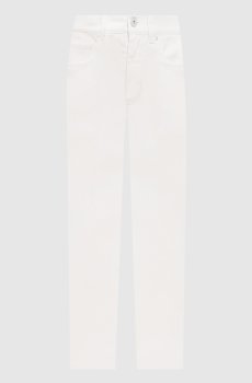 Белые джинсы с патчем