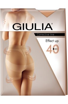 Классические колготки женские Giulia Effect Up с моделирующими шортиками, 40 DEN, Daino, размер 5