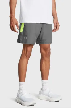 Мужские серые шорты LAUNCH ELITE 2in1 7 SHORT Серый XXL Under Armour 1376831-026