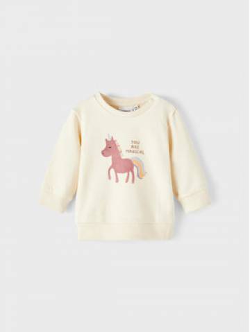 NAME IT Світшот 13212668 Écru Regular Fit NAME IT Світшот 13212668 Écru Regular Fit