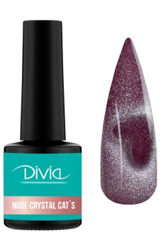Гель-лак для ногтей Divia Nude Crystal Cats Di1249, NC060, 8 мл