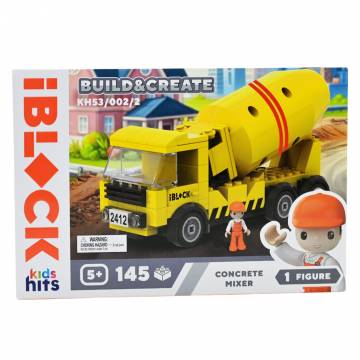Конструктор IBLOCK Junior Kids hits Build & create Бетономішалка (KH53/002/2) Конструктор IBLOCK Junior Kids hits Build & create Бетономішалка (KH53/002/2)