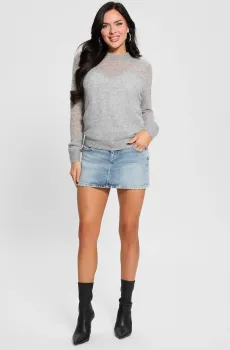 Женская голубая джинсовая юбка Голубой 26 Guess W5RD96.D5LR1;SCNT