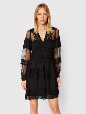 TWINSET Коктейльна сукня 222TP2252 Чорний Regular Fit TWINSET Коктейльна сукня 222TP2252 Чорний Regular Fit