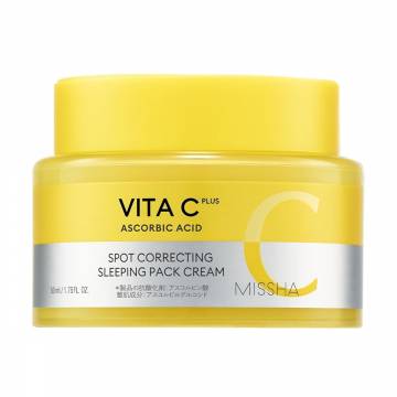 Крем для лица Missha Vita C Plus Spot Correcting Sleeping Pack Cream, 50 мл Крем для лица Missha Vita C Plus Spot Correcting Sleeping Pack Cream, 50 мл