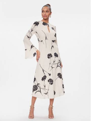 TWINSET Коктейльна сукня 241TP2600 Écru Regular Fit TWINSET Коктейльна сукня 241TP2600 Écru Regular Fit