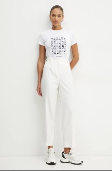 Хлопковая футболка Karl Lagerfeld IKON