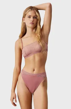 Женский розовый бюстгальтер UNLINED BRALETTE Розовый S Calvin Klein 000QF8007E