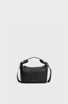 Женская черная сумка  LOGOTAPE MED CROSSOVER Черный ONESIZE Tommy Hilfiger AW0AW17451