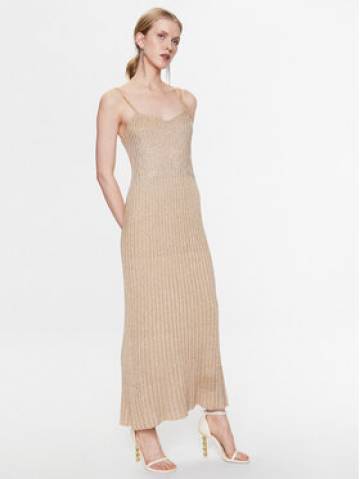 Blugirl Blumarine Коктейльна сукня RA3081-MS006 Золотий Regular Fit Blugirl Blumarine Коктейльна сукня RA3081-MS006 Золотий Regular Fit