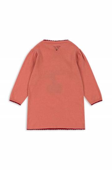 Детское платье с примесью шерсти Konges Sløjd ALEXA KNIT DRESS цвет розовый mini прямое KS101390 Детское платье с примесью шерсти Konges Sløjd ALEXA KNIT DRESS цвет розовый mini прямое KS101390