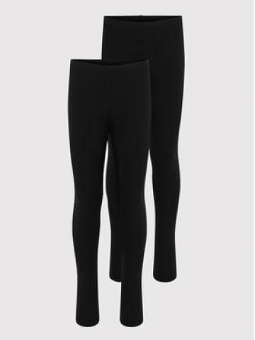 Kids ONLY Набір з 2 пар легінсів Nille 15250477 Чорний Slim Fit Kids ONLY Набір з 2 пар легінсів Nille 15250477 Чорний Slim Fit