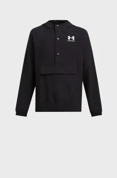 Детский черный анорак UA B Icon Woven Anorak Черный 8 Under Armour 1386701-001