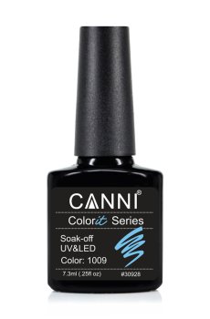 Уценка! Гель-лак для ногтей Canni Gel Color System Soak-off UV&LED Gel Polish 1009 Небесно-голубой, 7.3 мл