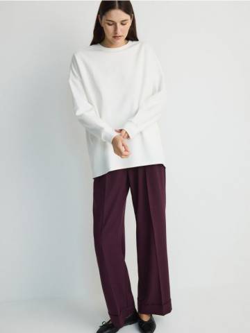 Reserved - Світшот з кишенями - кремовий - 6627V-01X