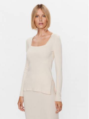 Max Mara Leisure Светр Timore 23336603 Écru Slim Fit Max Mara Leisure Светр Timore 23336603 Écru Slim Fit