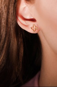 Позолоченные серьги Lilou