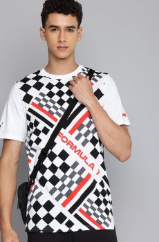 F1 Mens Motorsport All-Over Print Tee