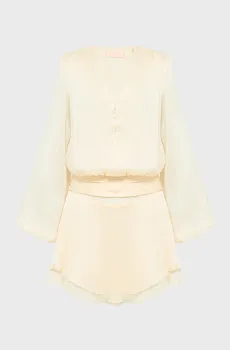 Женское бежевое платье Бежевый M Guess W6GK46.W1931;G67C