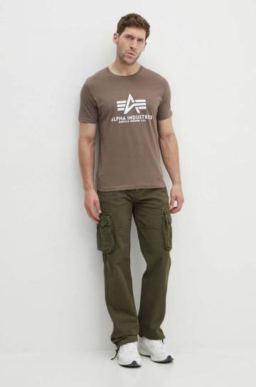 Хлопковые брюки Alpha Industries Jet Pant цвет зелёный прямые 101212.142 Хлопковые брюки Alpha Industries Jet Pant цвет зелёный прямые 101212.142