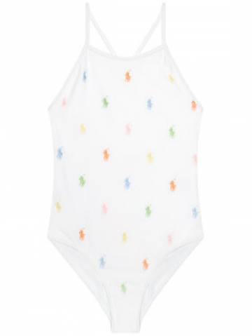 Polo Ralph Lauren Купальник Schiffli 313751718001 Білий Polo Ralph Lauren Купальник Schiffli 313751718001 Білий