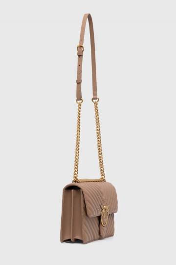 Кожаная сумочка Pinko цвет коричневый 100941 A0GK Кожаная сумочка Pinko цвет коричневый 100941 A0GK